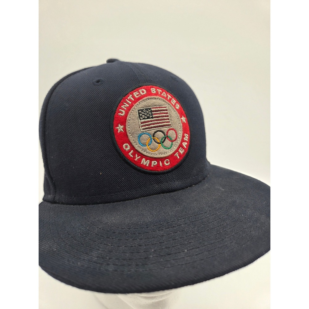 United States Olympic Team Hat Navy Blue‎ USA Flag Snapback Cap Vintage Nike